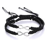 Rinhoo Pulsera De Acero Inoxidable De 8 Infinitos Para Parej