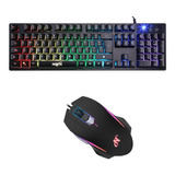 Combo Gamer Mouse Y Teclado Rgb Imperdible Oportunidad