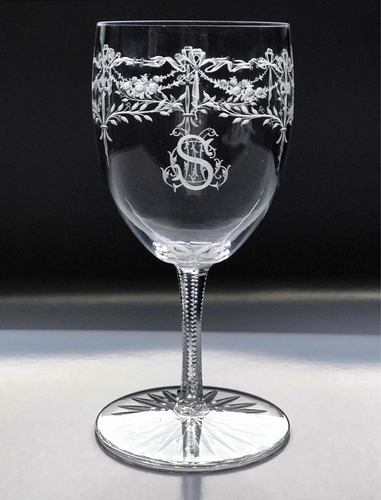 Taça Vinho Tinto Cristal Baccarat Séc Xix (desc Para 2 Ou +)