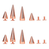 Punk Cone Spikes, 10 Unidades, Pendientes De Metal Galvaniza