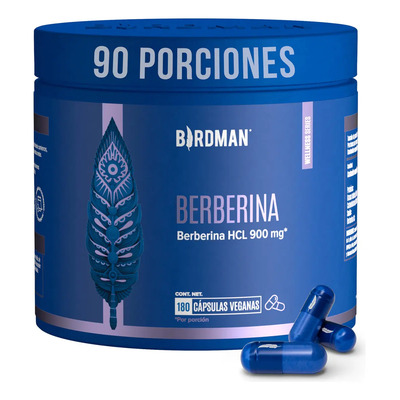 Birdman Berberina HCL 900 mg | Sin Aditivos | 90 Porciones | 180 Cápsulas | MercadoLibre