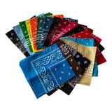 Pack De 12 Pañoletas Bandanas 50 X 50 Cm