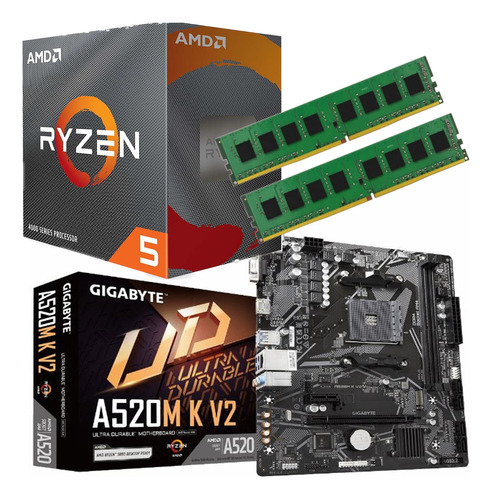 Combo Actualizacion Pc Amd 4600g + Mother + 16 Gb