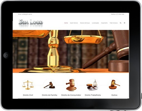 Site Advogado Escritórios De Advocacia Responsivo Php