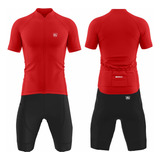 Conjunto Camisa + Short Masculino Ciclismo Roupa Mtb Gel