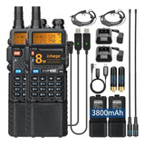 Uv-5r 8w Radio Jamón De Alta Potencia De Doble Banda Uv5r