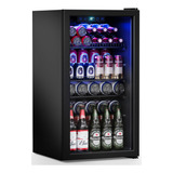 Refrigerador De Bebidas Con Puerta De Vidrio 120 Latas Tempe