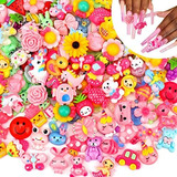 Mity Rain Nail Charms, 150pcs Kawaii Nail Charms Flatback