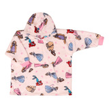 Sudadera Cobija Afelpada Niña Disney Princess Calientita 