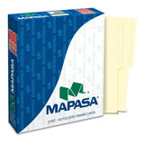 Folders Mapasa Carta Color Crema C/100 Piezas - Pc0001 /v