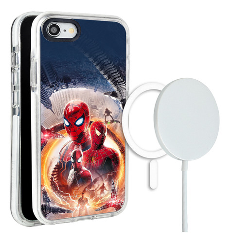 Funda Para iPhone Magsafe Spiderman Octopus Marvel Doc Ock