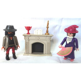 Playmobil Pareja Epoca Chimenea Hogar Abanico Libro G25