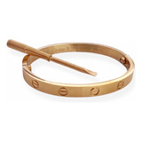 Pulsera Love Destornillador 15 Cm Gold Oro Tornillos