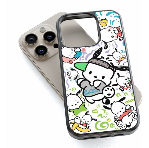 Funda Para iPhone Pochacco Funny Sanrio Kitty Kawaii Dibujo