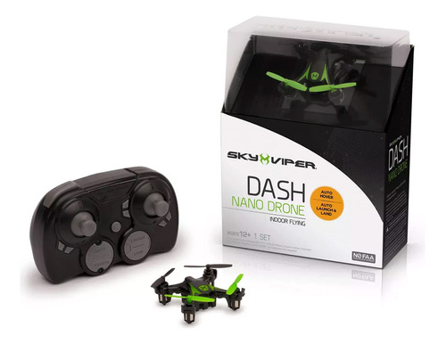 Sky Viper Dash Nano Drone Color Negro/verde