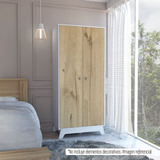 Closet Z-81 Bi-color 2 Puertas/2 Cajones  Blanco / Duna