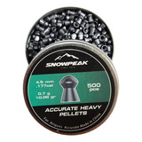 Diabolo Snowpeak Precisos 4.5 Mm (.177) 10.08 Grains 500 Pzs