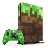 Console Xbox One S 1tb Edição Especial Minecraft (seminovo)