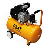 Compresor De Aire Eléctrico Portátil Fmt Td2550b 50l 2.5hp 220v Naranja