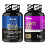 Bcaa 120 Caps + Anti-ox Antioxidante 120 Caps Growth