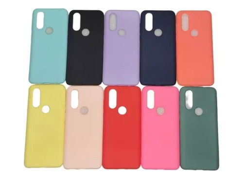 Funda Forro Goma Para Motorola One Vision 