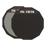 Vic Firth Goma Pad Practica Doble Lado 12 Pulgadas Pad12d Color Negro
