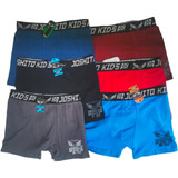 6 Boxer Calzones Niño Algodón Trusa Colores Cómodo Tallas