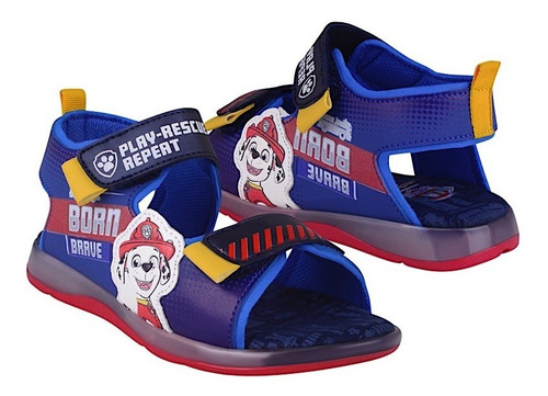 Huaraches Niño Paw Patrol 48911 Simipiel Azul 