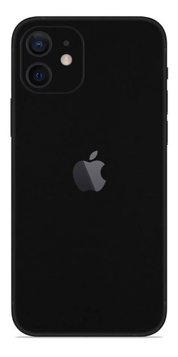 Skin Vinil Premium Negro Mate Para iPhone 12 (normal)