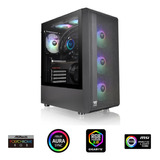 Gabinete Gamer Thermaltake S200 Tg Argb Black 3x120mm Rgb F