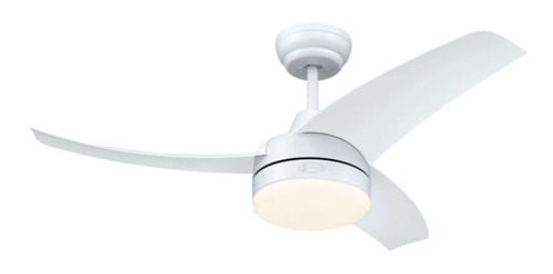 Ventilador De Techo 421a Blanco Brillante Decorativo Luz 24w