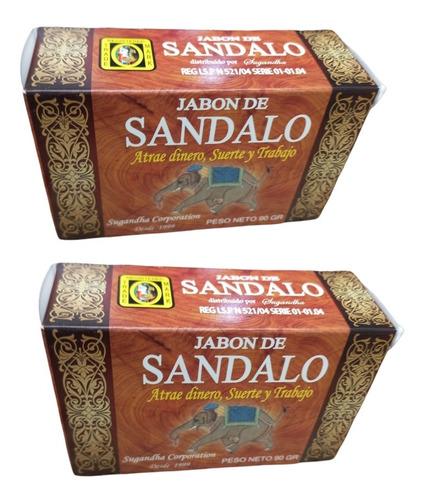 2 Jabones De Sandalo 