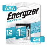 Pila Energizer Plus Alcalina Aaa Con 4 Más Duradera