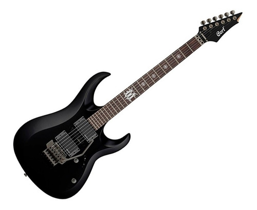 Guitarra Cort Evl-x5 Satin Mate Negro Dark Emg Pasivos