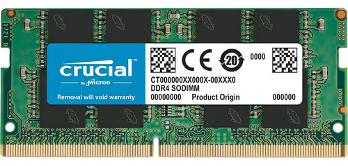 Memoria Ram Crucial Para Portátil Ddr4 16gb 3200 Mhz