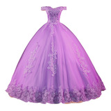 Vestidos De Quinceañera Color Lila  Violeta Barato Nuevo