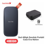 Hd Externo Ssd 480 Gb Sandisk Portátil 3.1 Usb-c + ( Case )