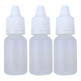 100 Frascos Plástico De 10ml Conta Gotas Tampa Lacre 