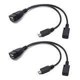Cable Repuesto Micro Usb Otg Para Fire Stick 4k 2-pack