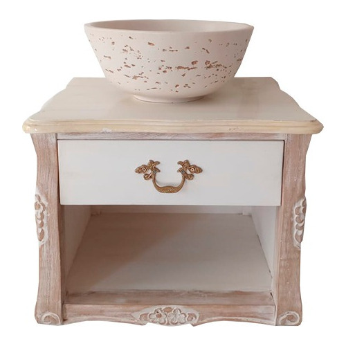 Vanitory Provenzal  Flotante Porcelanato Paulina Shabby Chic