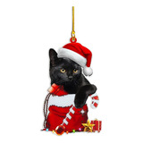 Adornos De Halloween De Gato Negro, Lindo Gato De Navidad, A