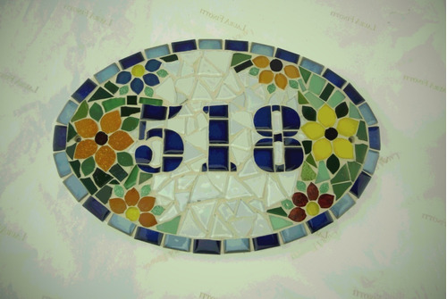 Número Em Mosaico 518