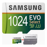 Cartão Memória Samsung 1024gb Evo Select Card Sdxc + Adapt