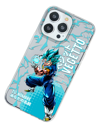 Funda Para iPhone Dragon Ball Super Vegetto Ultra Con Nombre