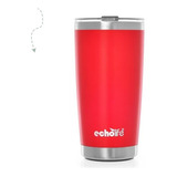 Copo Térmico Inox Com Tampa 580 Ml Vermelho Echolife  Cp0020