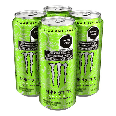 Monster Energy Ultra Paradise Sin Azucar 473 Ml Pack de 4 | MercadoLibre