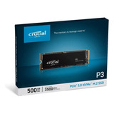 Disco Sólido Interno 500gb M.2 Nvme Crucial Ct500p3ssd8 