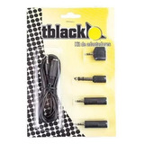 Kit De Adaptadores E Plugues De Áudio P2 / P10 Tblack