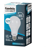 Lámpara Led A60 Clásica 12w Candela Luz Fría Pack X50