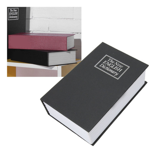 Caja Seguridad Diseño Libro Diccionario 18 Cm Con Llave